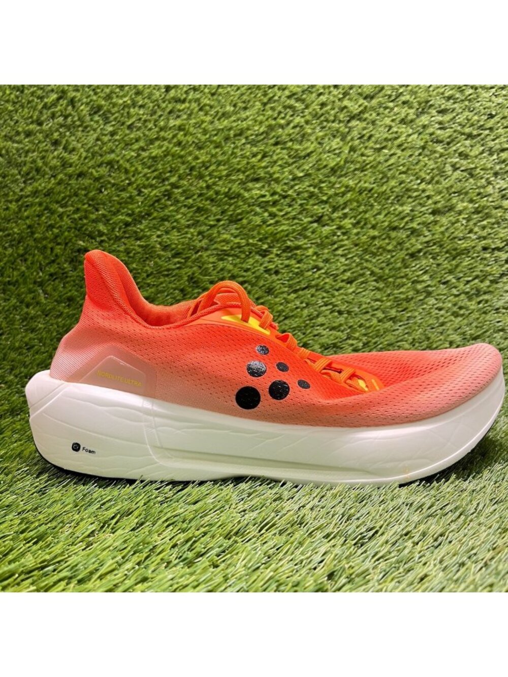 Craft Nordlite Ultra Mens Size 12 Orange White Athletic Running Shoes Sneakers
